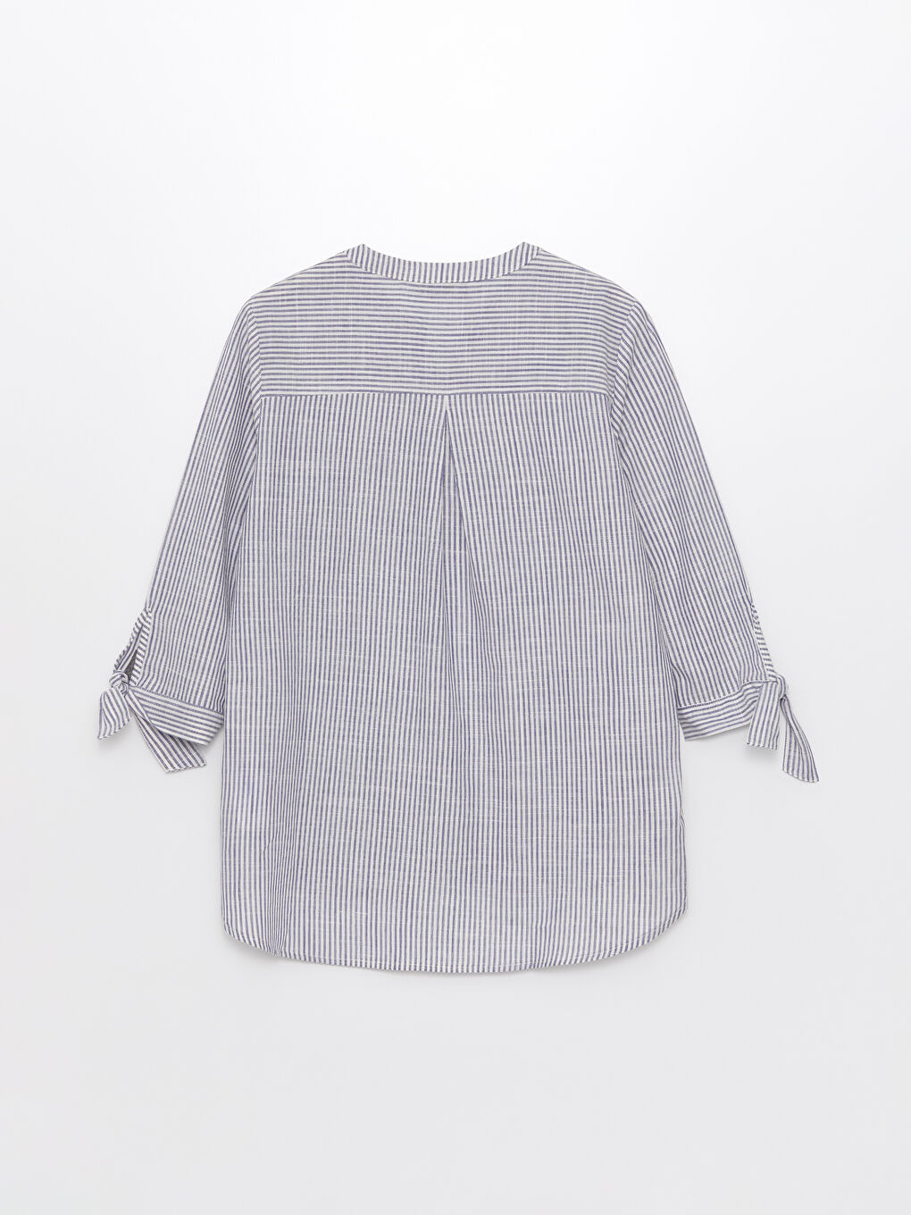 Chemise Rayée à Encolure en V échancré pour Femmes-6