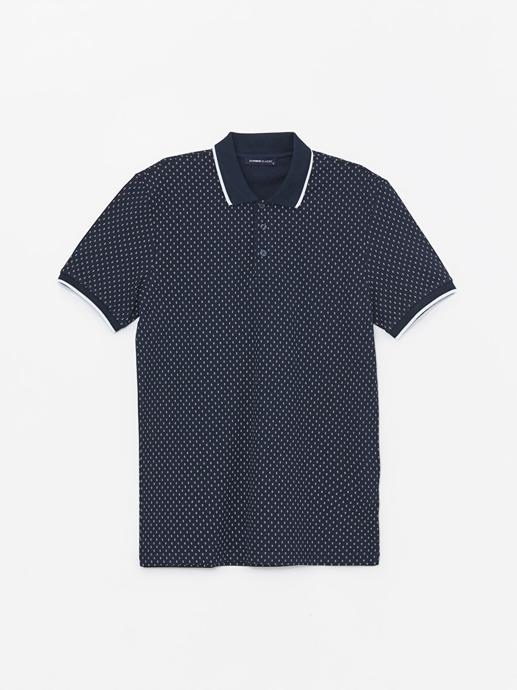 LCWAIKIKI Classic Polo Neck Short Sleeve Patterned Pique Men's T-Shirt -S4GL74Z8-DWP