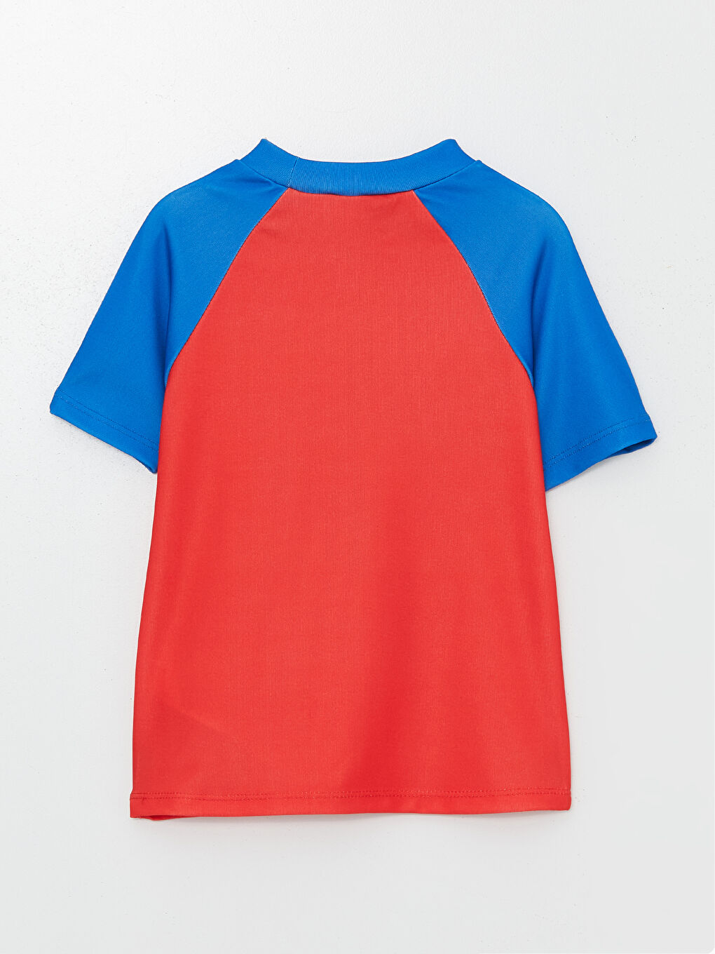 Kırmızı Spider-Man Baskılı Erkek Bebek Yüzme Üst Giyim-1