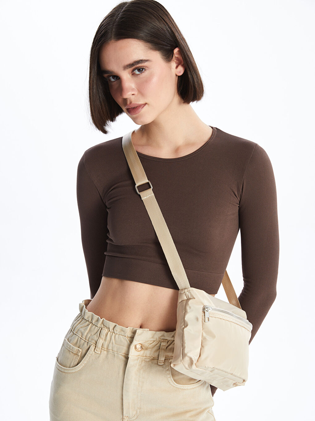 Adjustable Strap Women's Crossbody Bag -S4GM91Z8-YBT