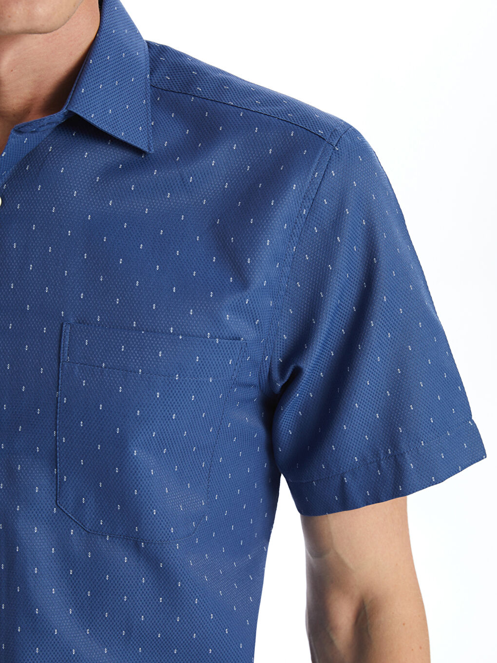 Regular Fit Men's Short Sleeve Patterned Patterned Shirt -S4GN19Z8-LS3