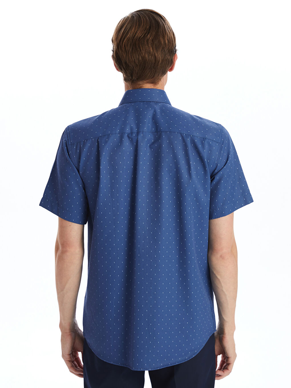 Regular Fit Men's Short Sleeve Patterned Patterned Shirt -S4GN19Z8-LS3