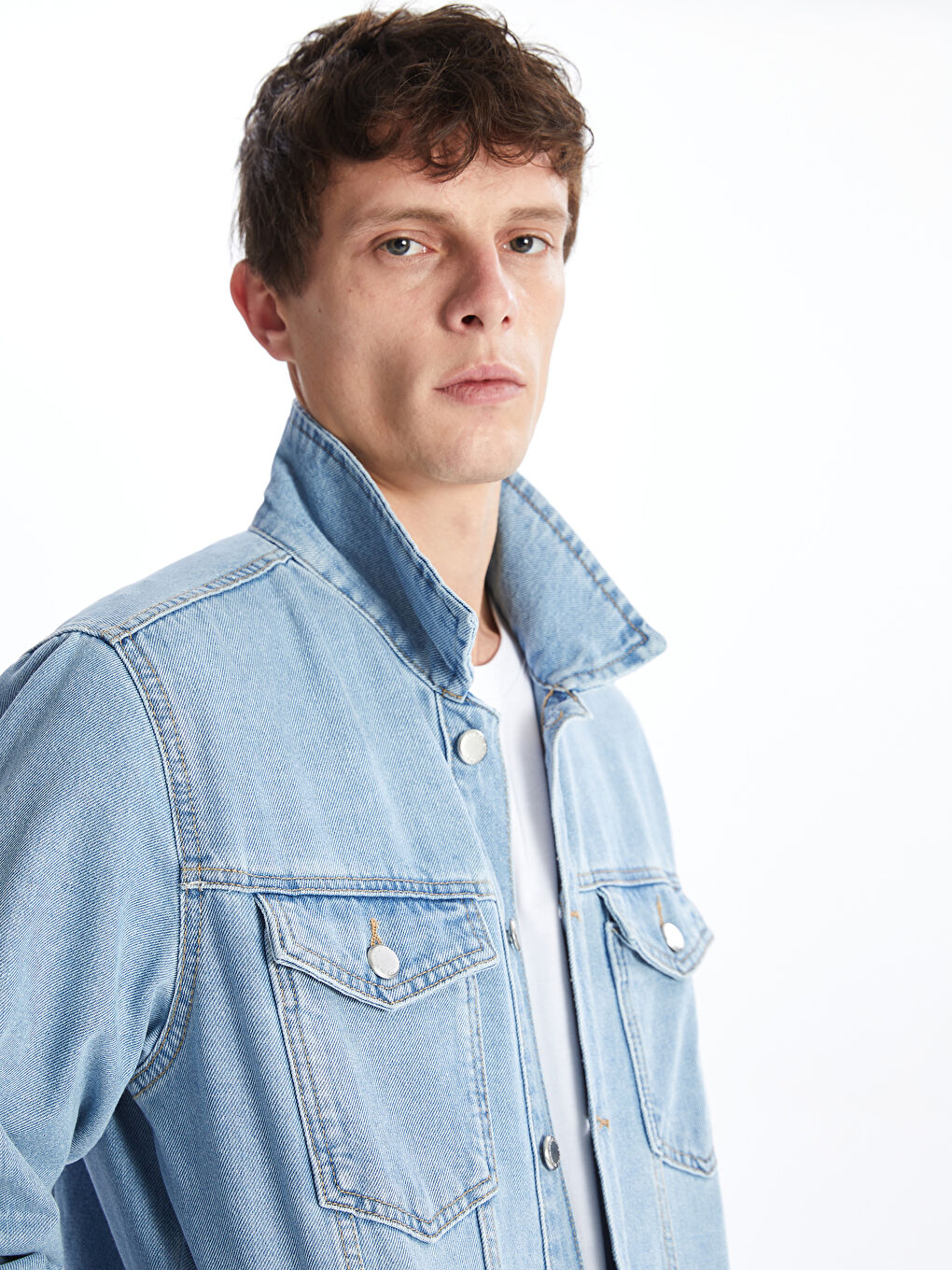 LCW Jeans جاكيت جينز رجالي بقصة عادية -S4GN83Z8-311