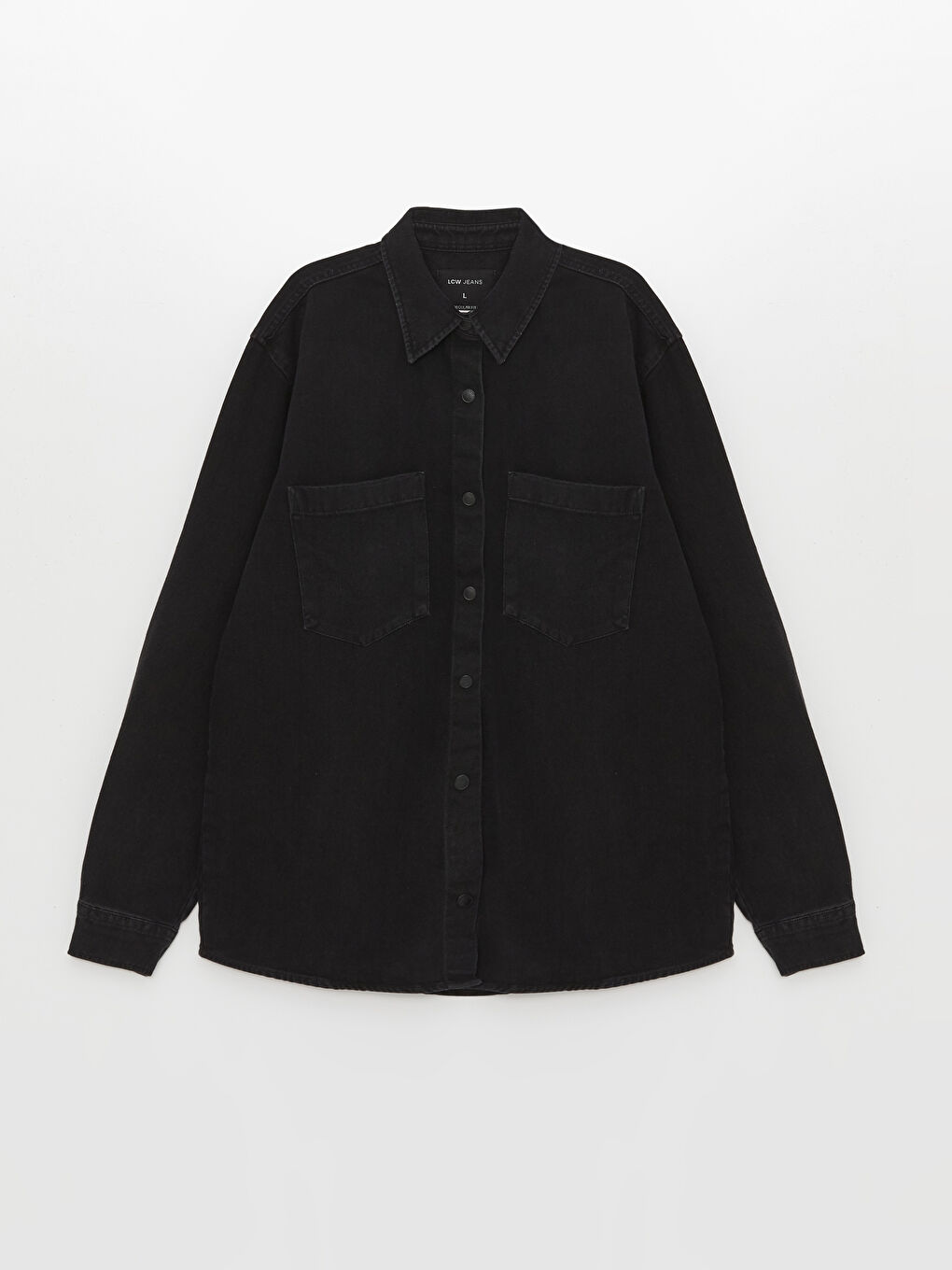 Chemise en jean à manches longues coupe régulière-5