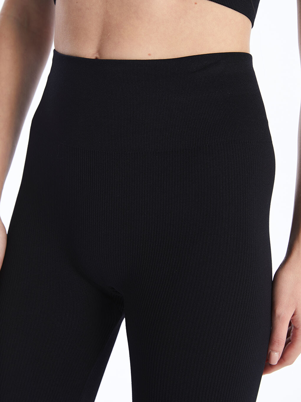 Elastic Waist Plain Seamless Women's Shorts Tights -S4GO11Z8-CVL