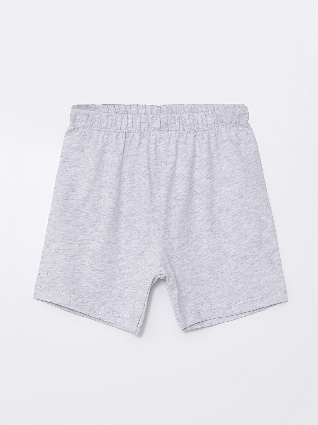 Beyaz Beli Lastikli Basic Erkek Bebek Şort Pijama Alt