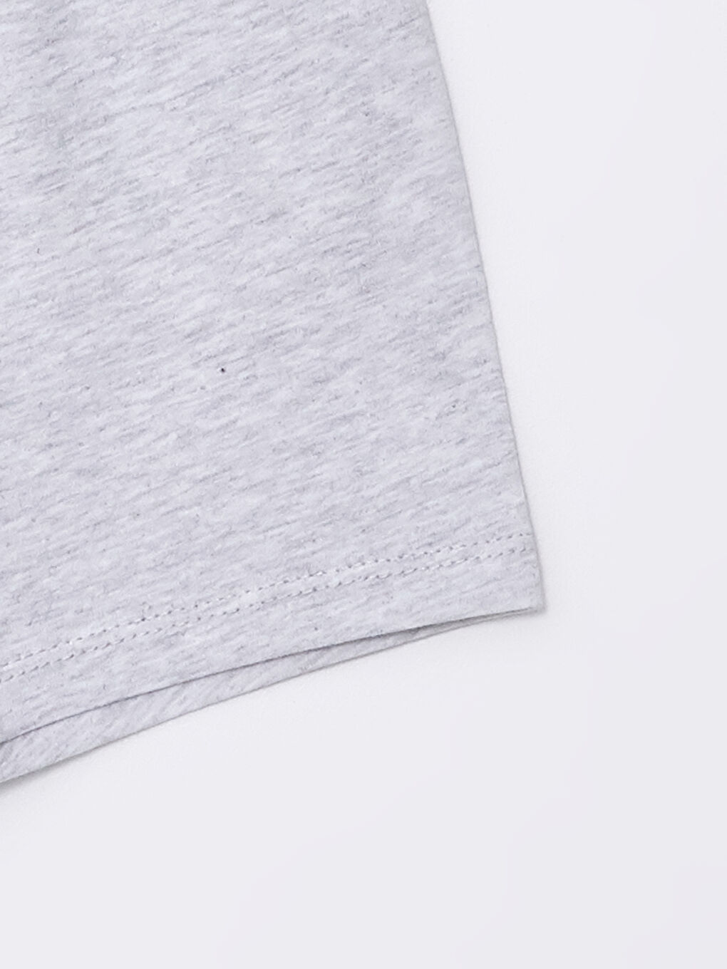 Beyaz Beli Lastikli Basic Erkek Bebek Şort Pijama Alt-1