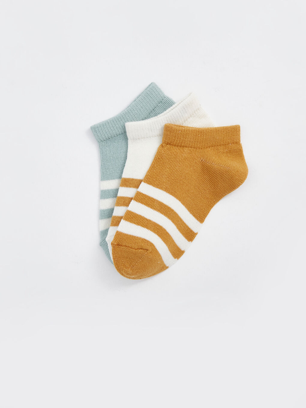 Striped Baby Boys' Trainer Socks 3-pack-1