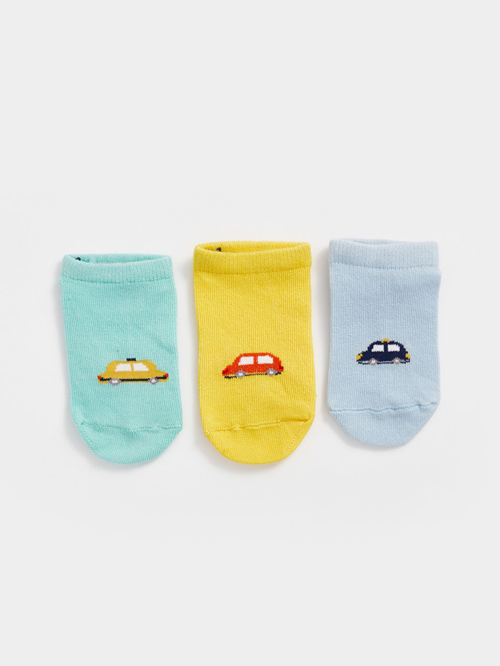 Printed Baby Boys Trainer Socks 5 Pack-2