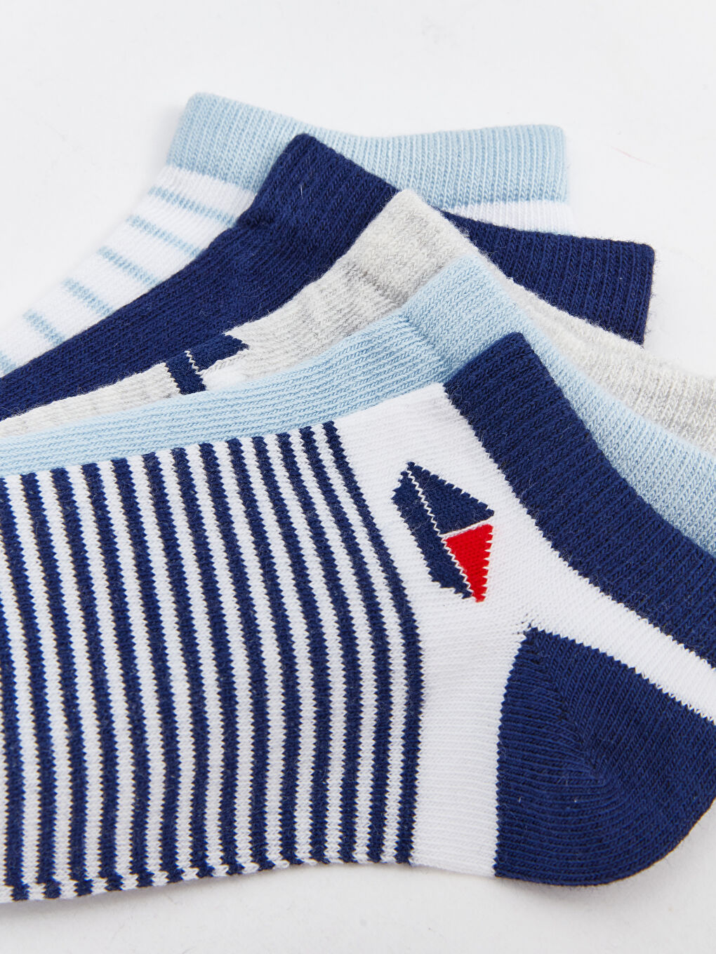جوارب رياضية مخططة أولاد رضع - ٥ قطع-2