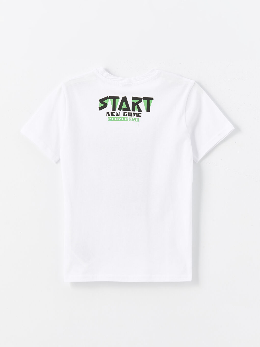 Crew Neck Printed Short Sleeve Boys' T-Shirt -S4GO89Z4-Q6K