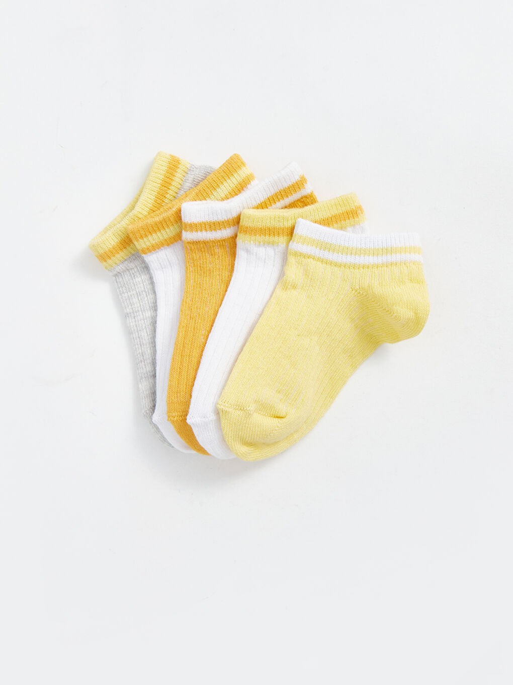 جوارب رياضية مخططة للأولاد الرضع - ٥ قطع-1