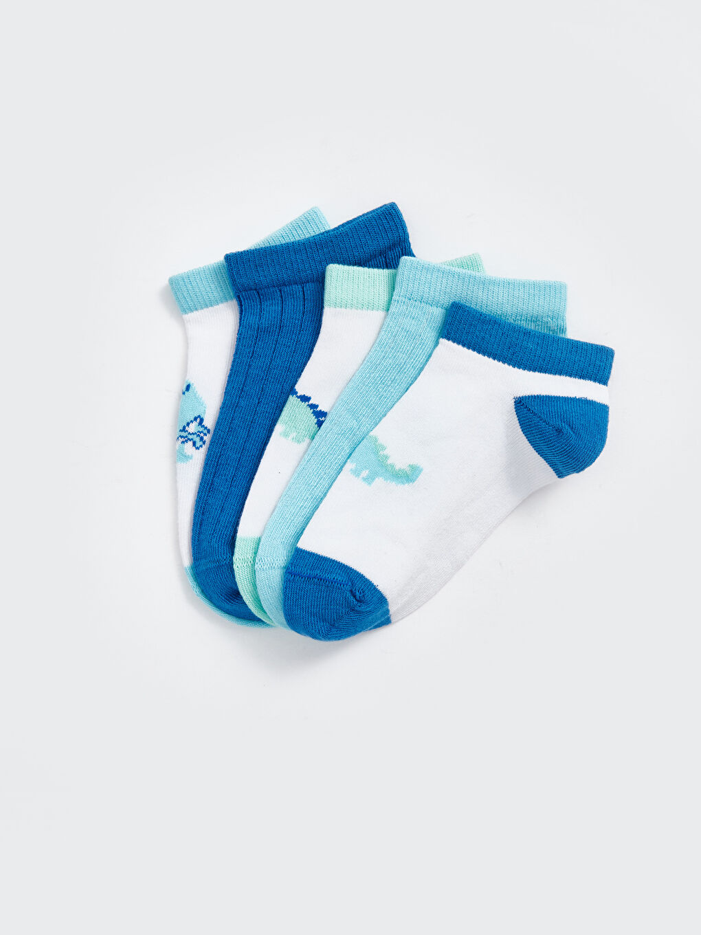 Printed Baby Boys Trainer Socks 5 Pack-1