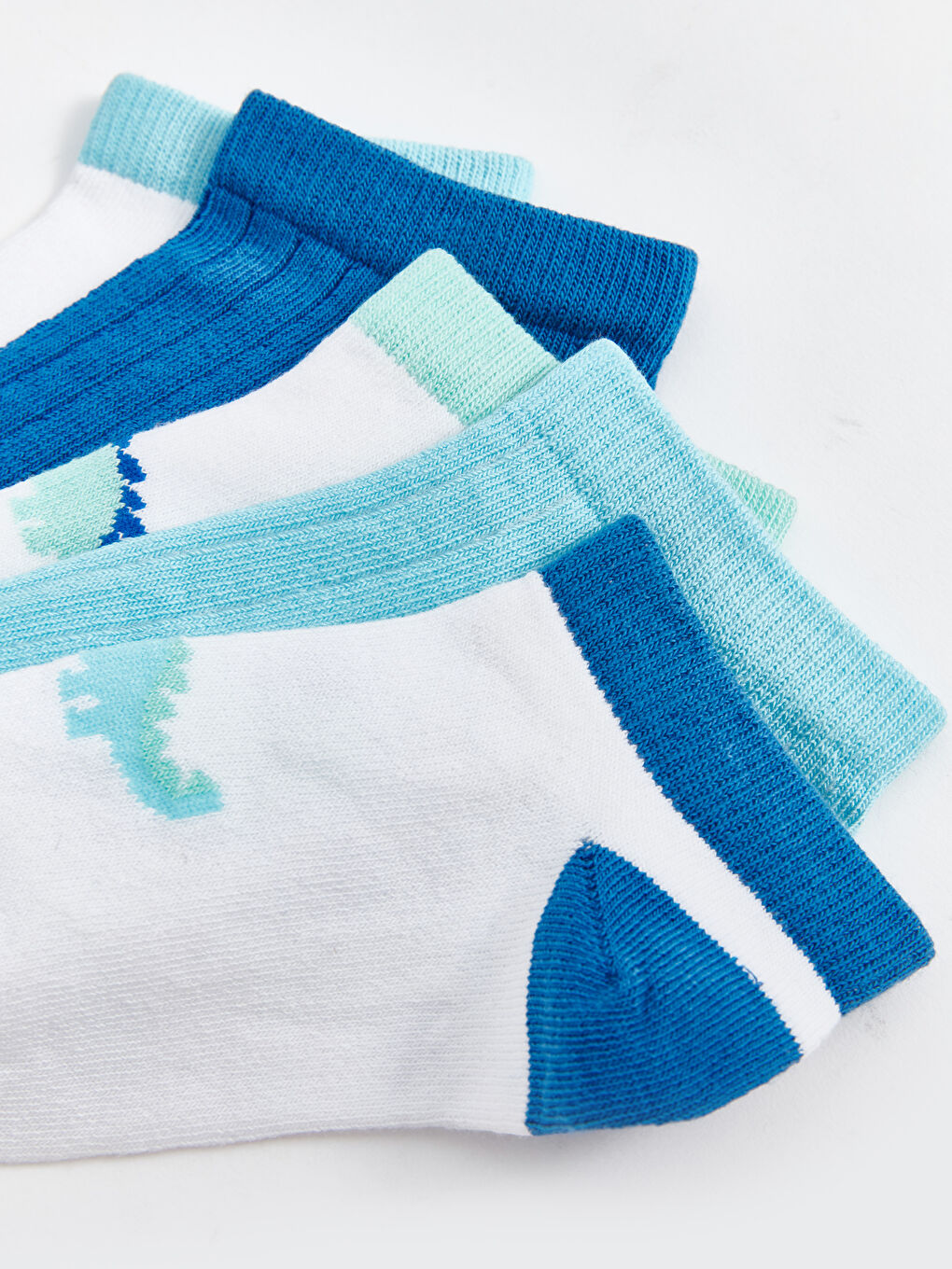 Printed Baby Boys Trainer Socks 5 Pack-2