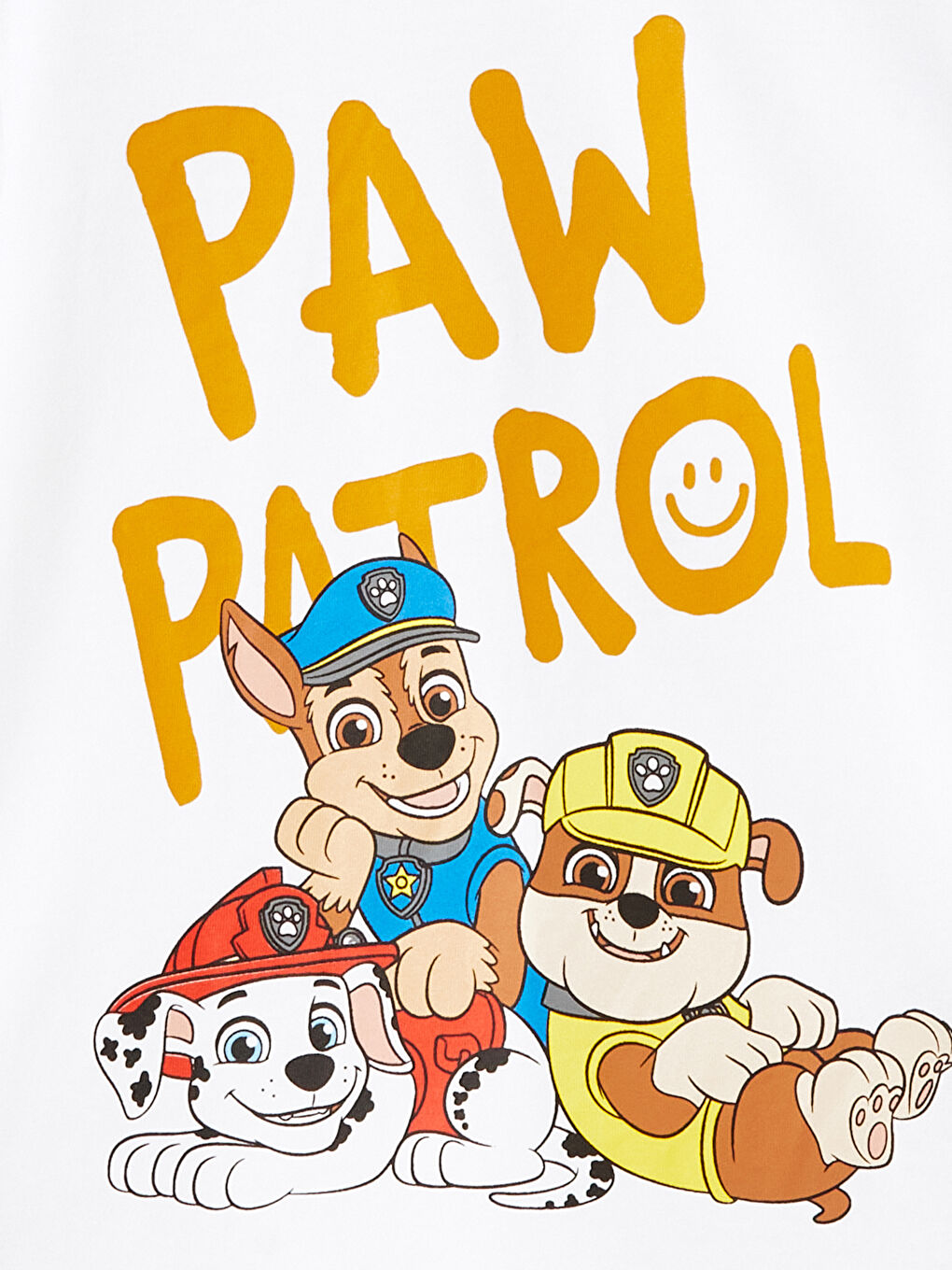 Yeşil Bisiklet Yaka Kısa Kollu Paw Patrol Baskılı Erkek Bebek Tişört-1