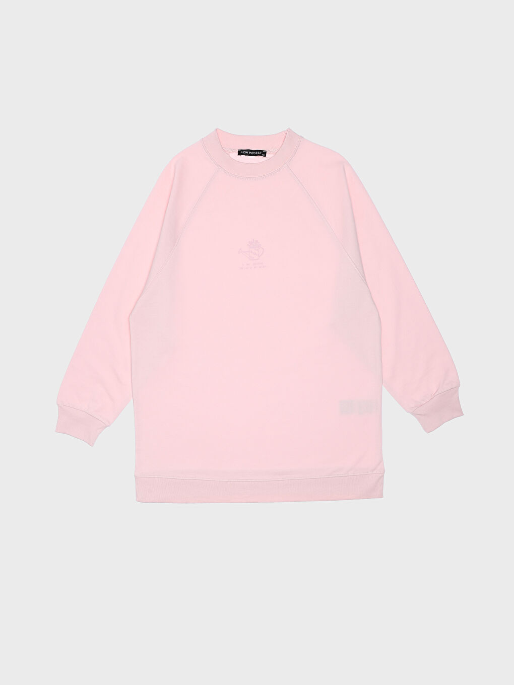 Crew Neck Printed Long Sleeve Women's Tunic