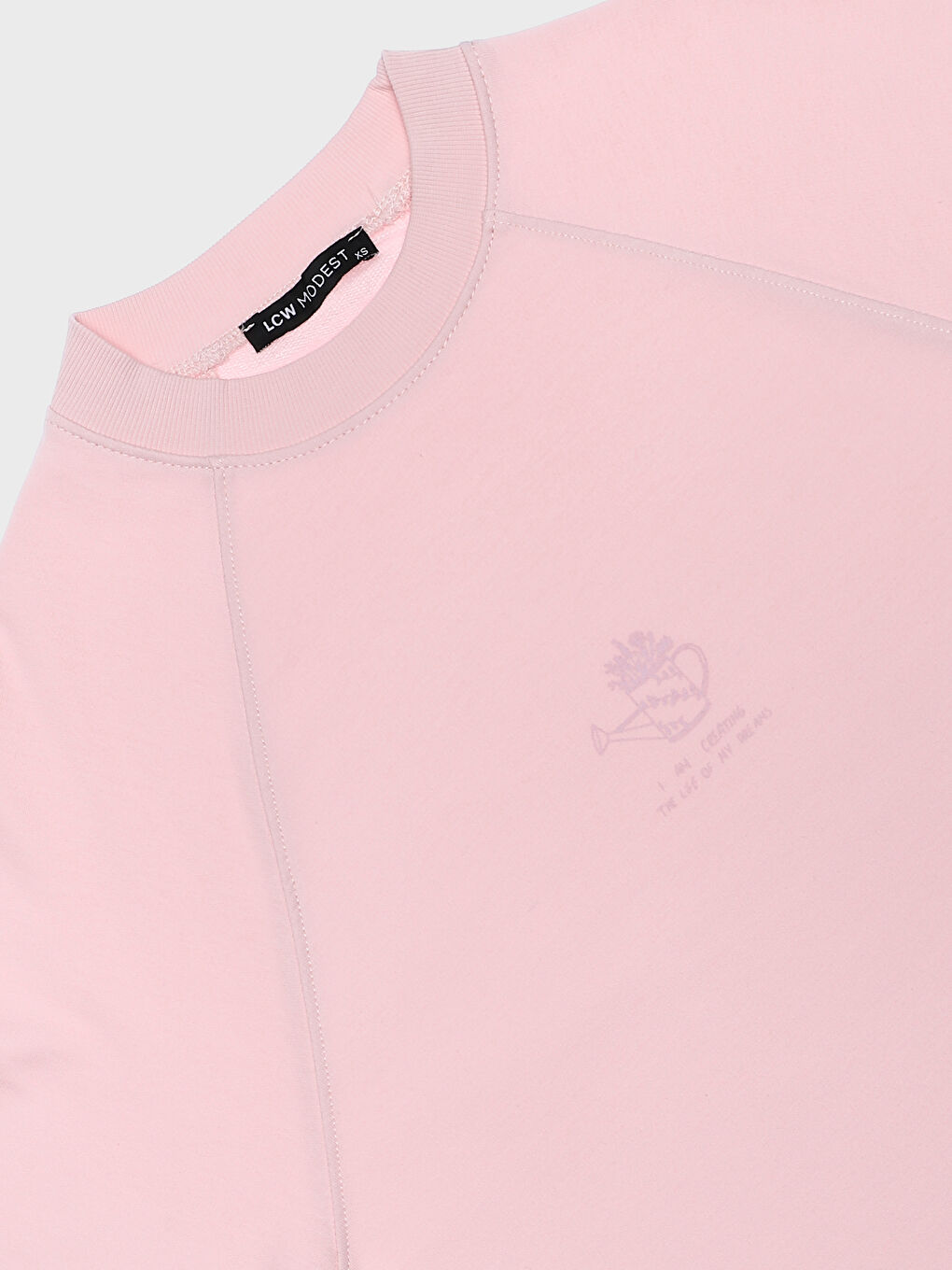 Crew Neck Printed Long Sleeve Women's Tunic-2