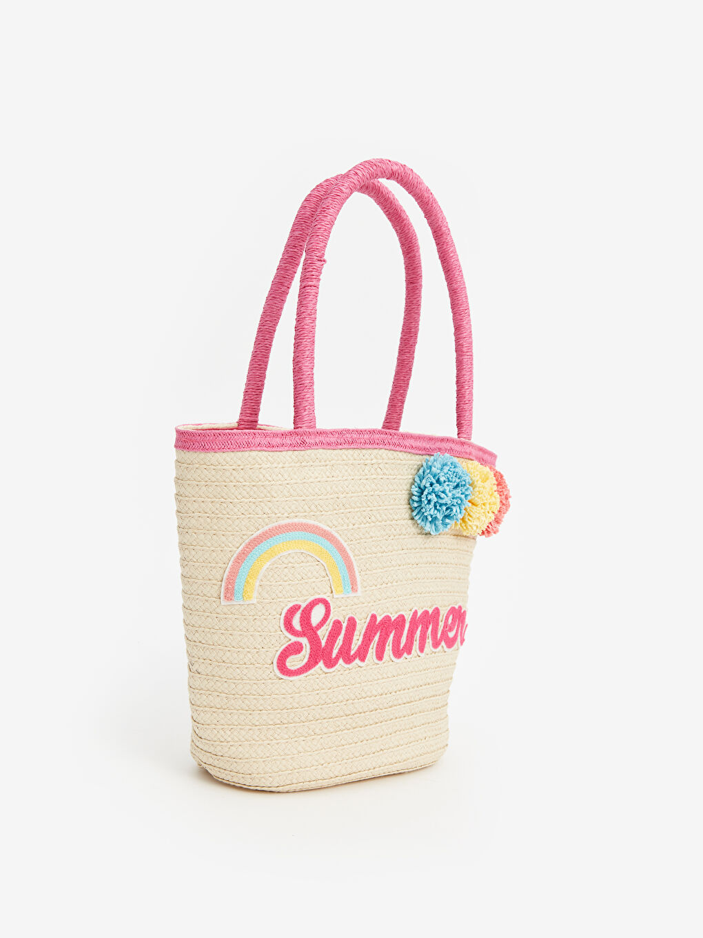 LC Waikiki Slamena Torba za Plažu za Devojčice -S4GP89Z4-SWH