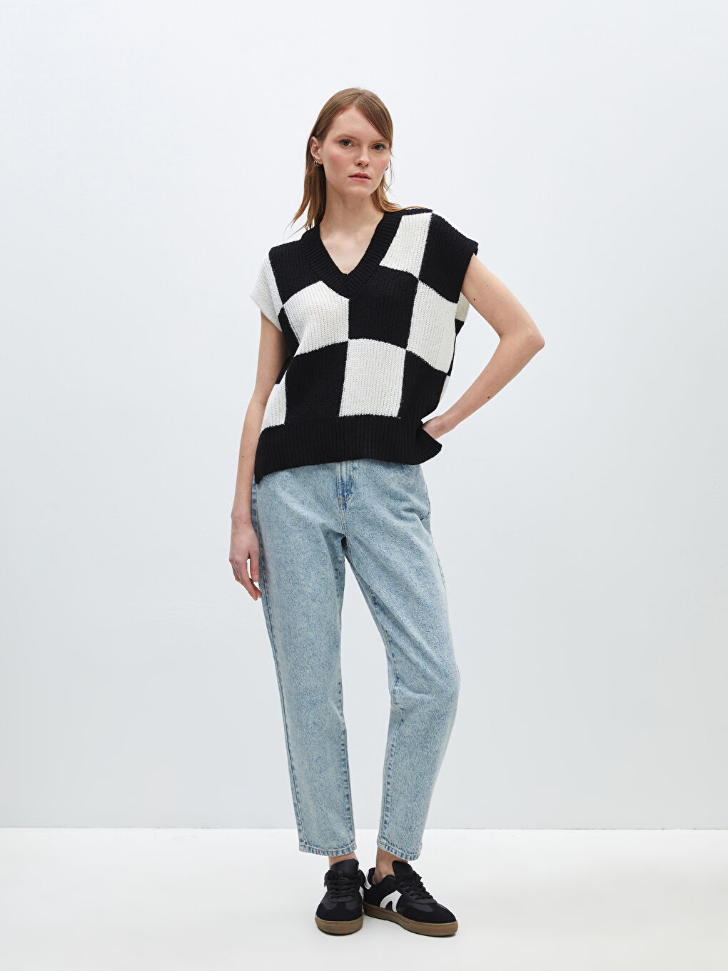 LCW Jeans Elasticated Waist Slouchy Fit Women's Jeans -S4GQ20Z8-311