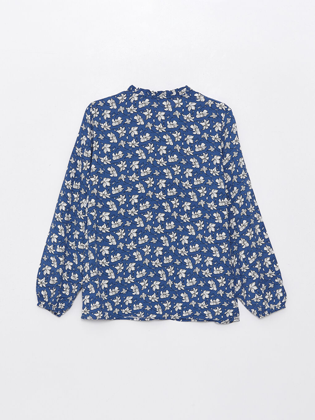 LCW Grace Funnel Neck Floral Long Sleeve Women's Blouse