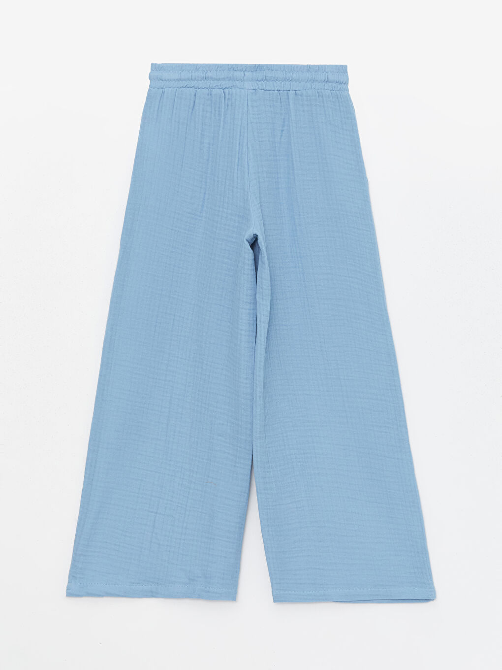 Elasticated Waist Loose Fit Muslin Women's Trousers-5