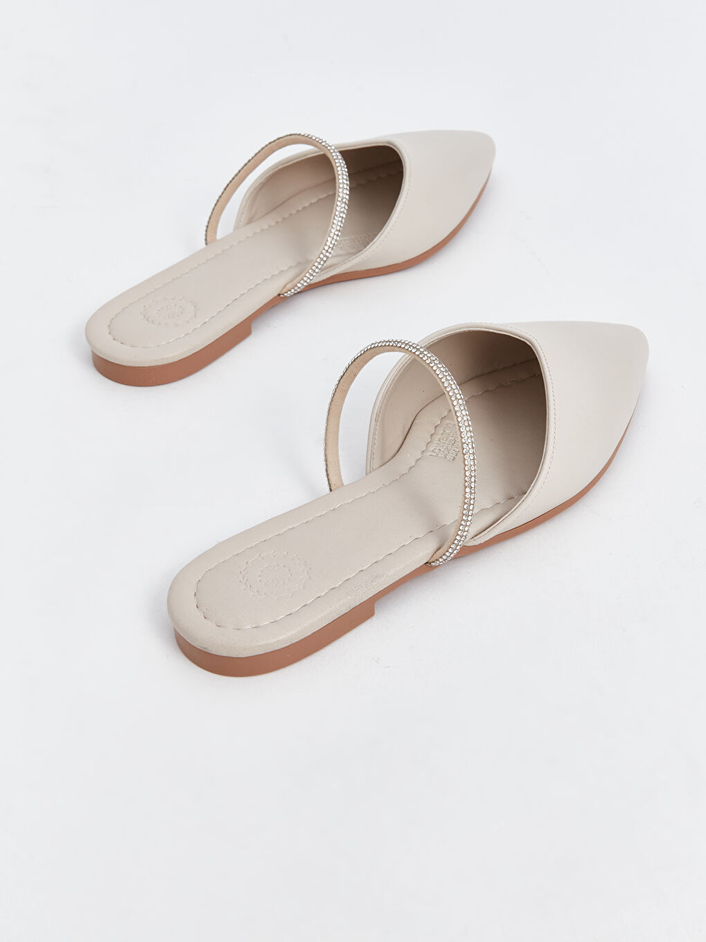 Cross-Banded Pointed Toe Women's Flat Shoe -S4GR13Z8-S3W