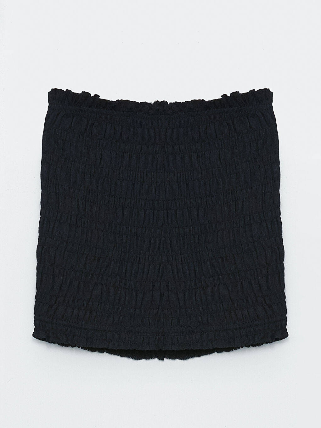 قميص قصير سادة بدون حمالات للسيدات-5