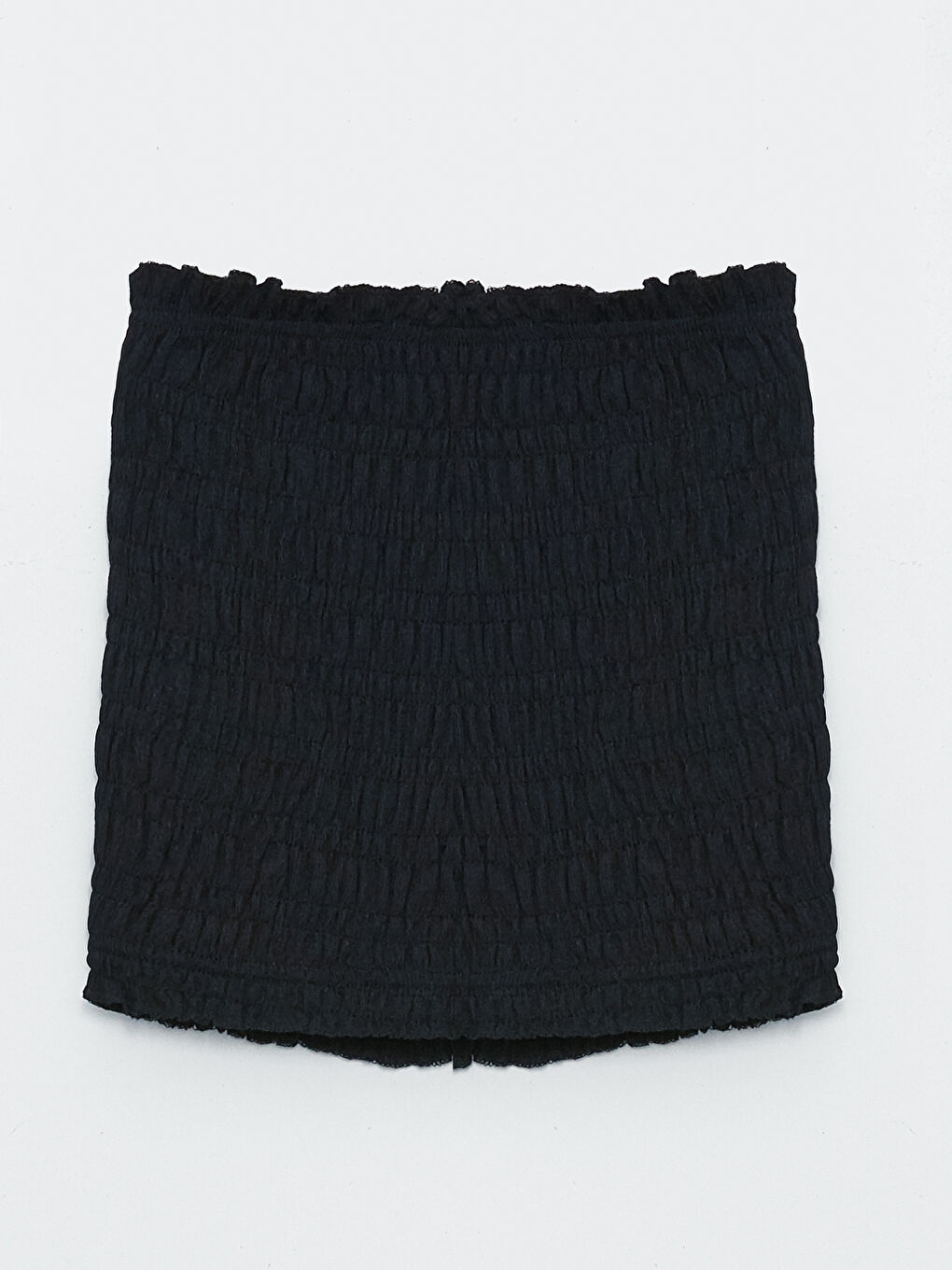 قميص قصير سادة بدون حمالات للسيدات-6