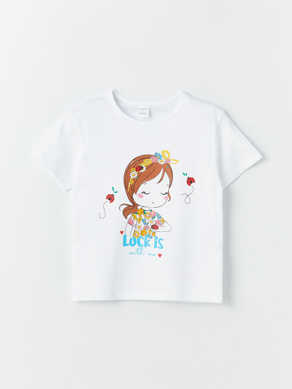 Crew Neck Printed Baby Girls T-Shirt 2 Pack-1