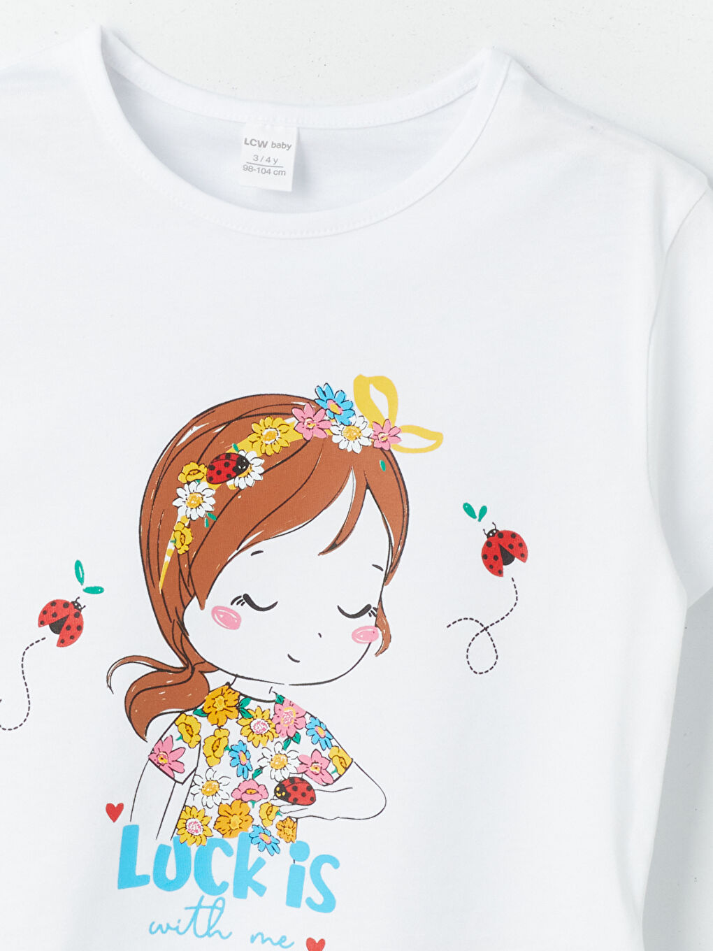 Crew Neck Printed Baby Girls T-Shirt 2 Pack-2