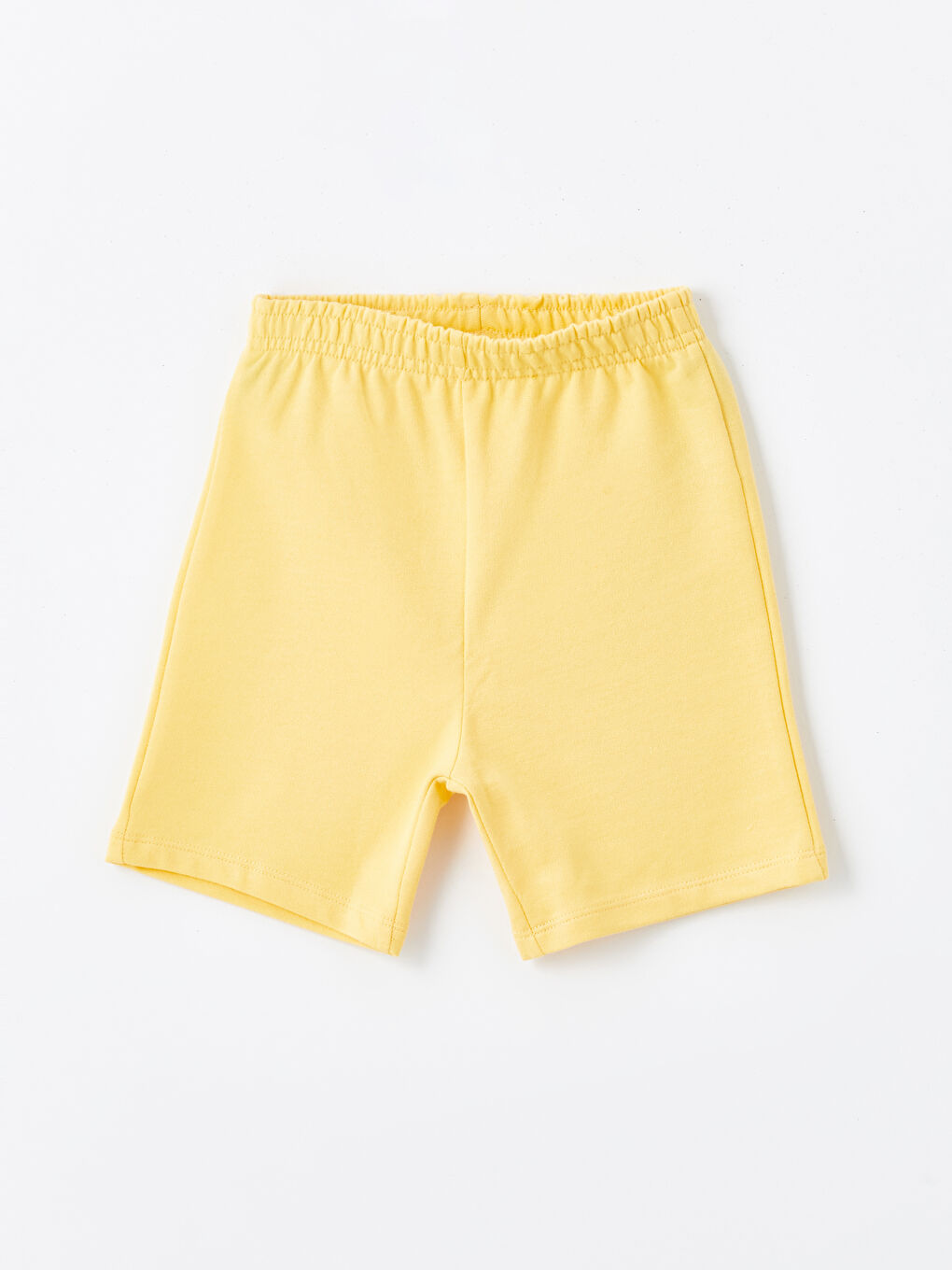 Sarı Beli Lastikli Basic Erkek Bebek Şort