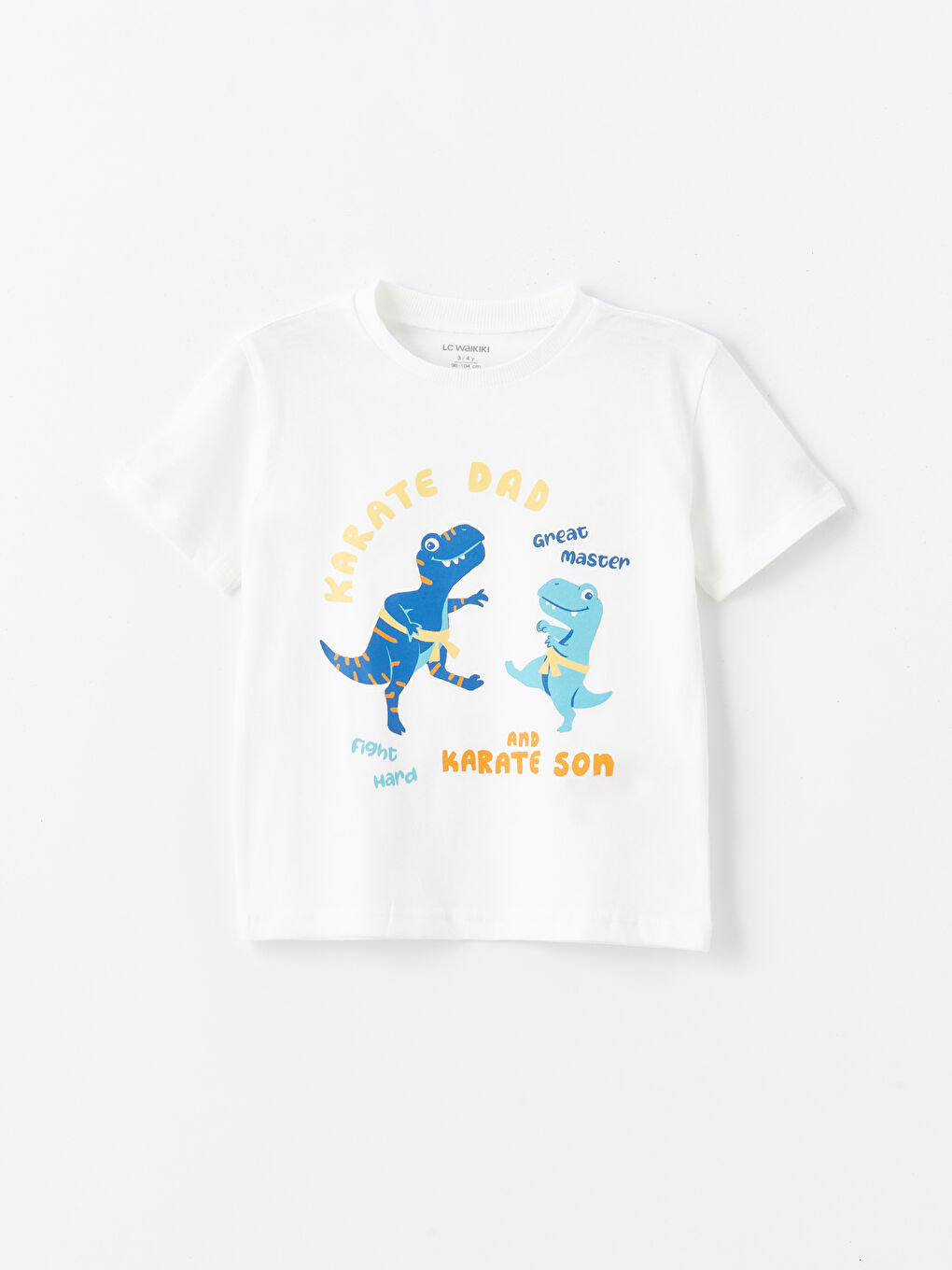 Crew Neck Printed Baby Boy T-Shirt and Shorts 2-Pack Set -S4GS80Z1-R9J