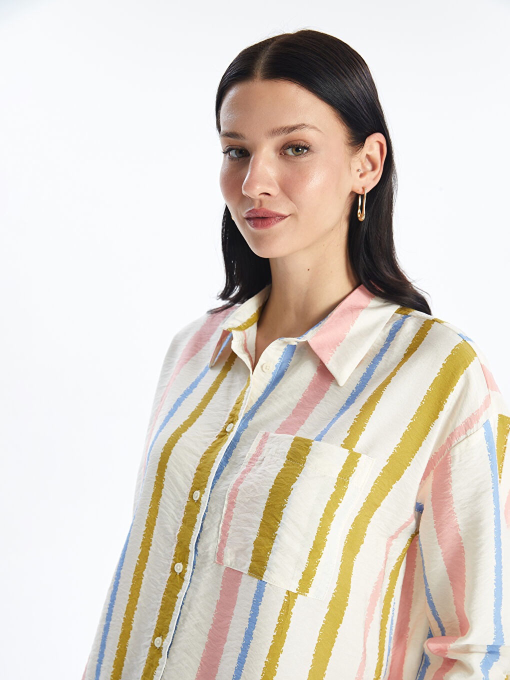 قميص تونيك منقوش للسيدات-2