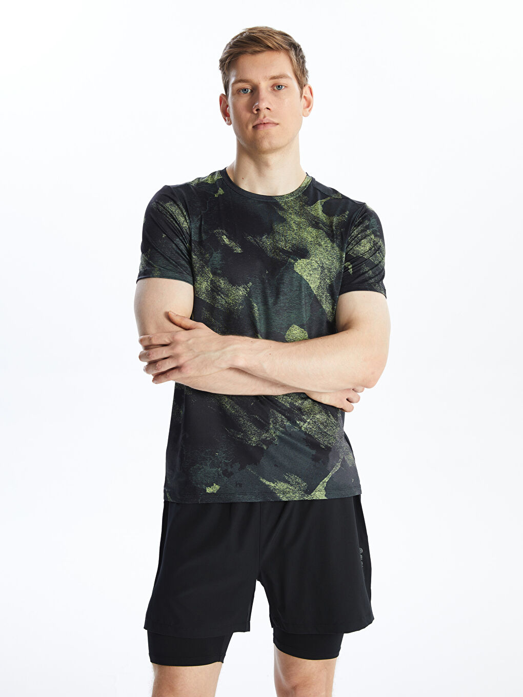 DRY-TECH Crew Neck Short Sleeve Men's Sports T-Shirt -S4GT63Z8-LRR