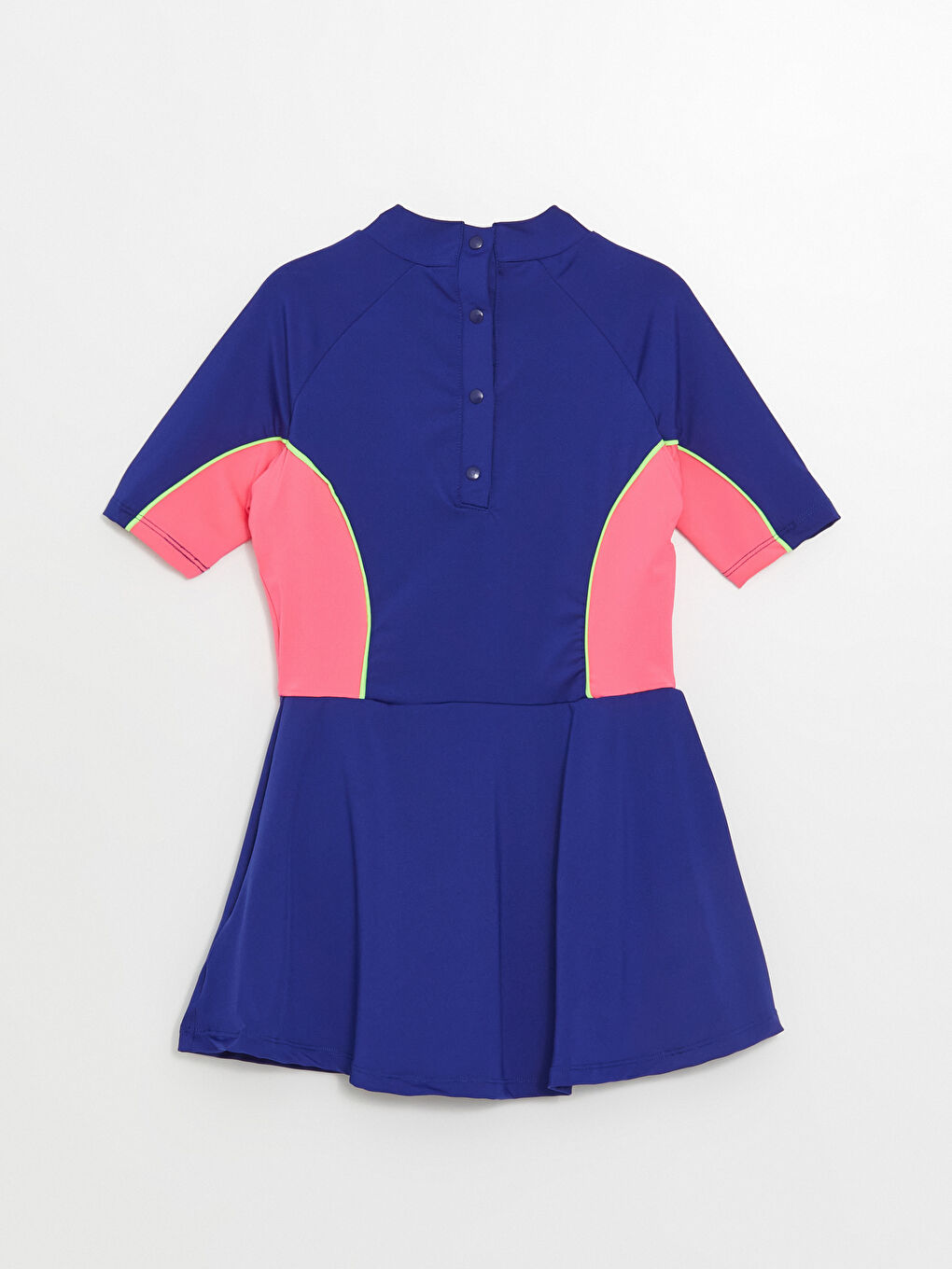 Mavi Hızlı Kuruyan Kız Çocuk Etekli Mayo ve Tayt-3