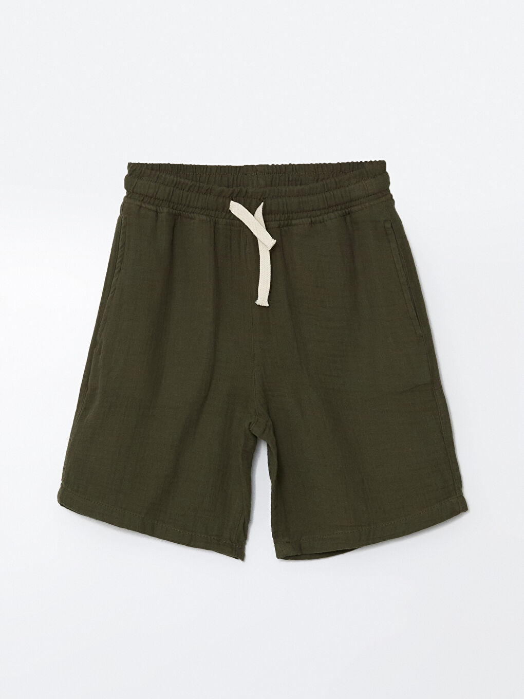 Haki Rahat Kalıp Erkek Çocuk Şort