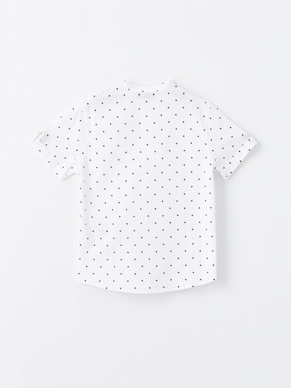 Lacivert Hakim Yaka Kısa Kollu Erkek Çocuk Gömlek-1