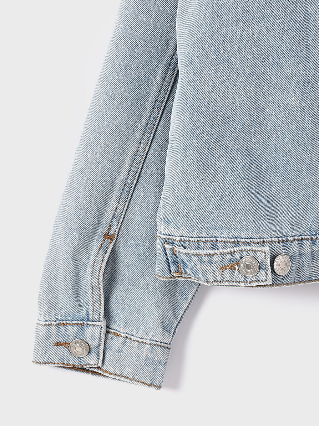 Pocket Detailed Plain Long Sleeve Women's Denim Jacket-3