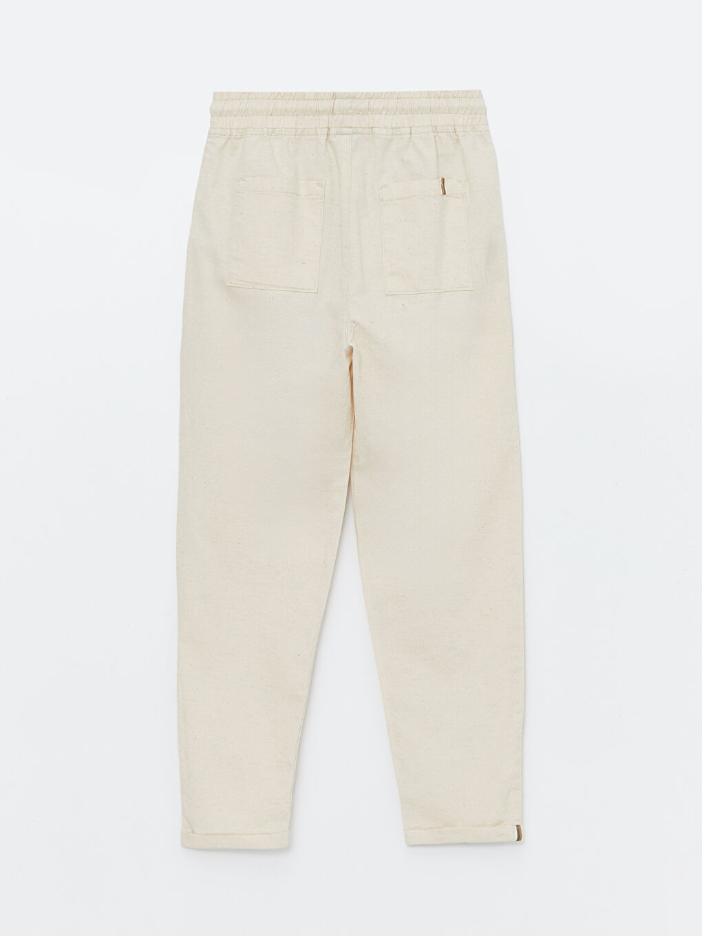 Relaxed Fit Elasticated Waist Linen Blend Boys' Trousers-3