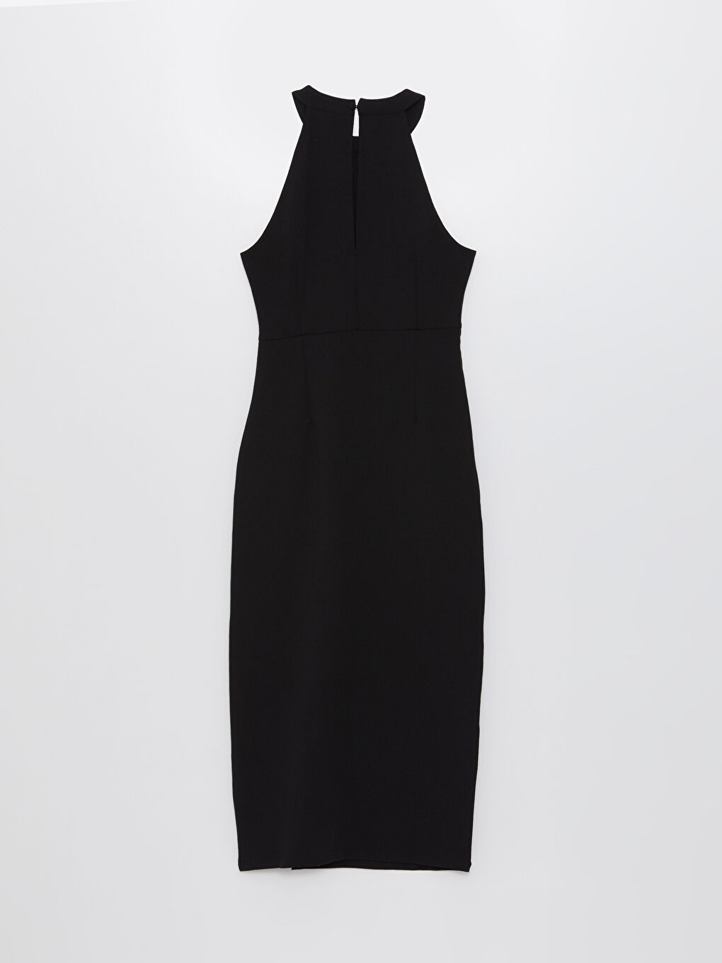 LCW Vision Women's Halter Neck Plain Dress -S4GU45Z8-CVL