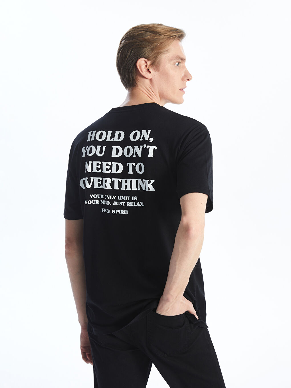 Crew Neck Short Sleeve Printed Combed Cotton Men's T-shirt