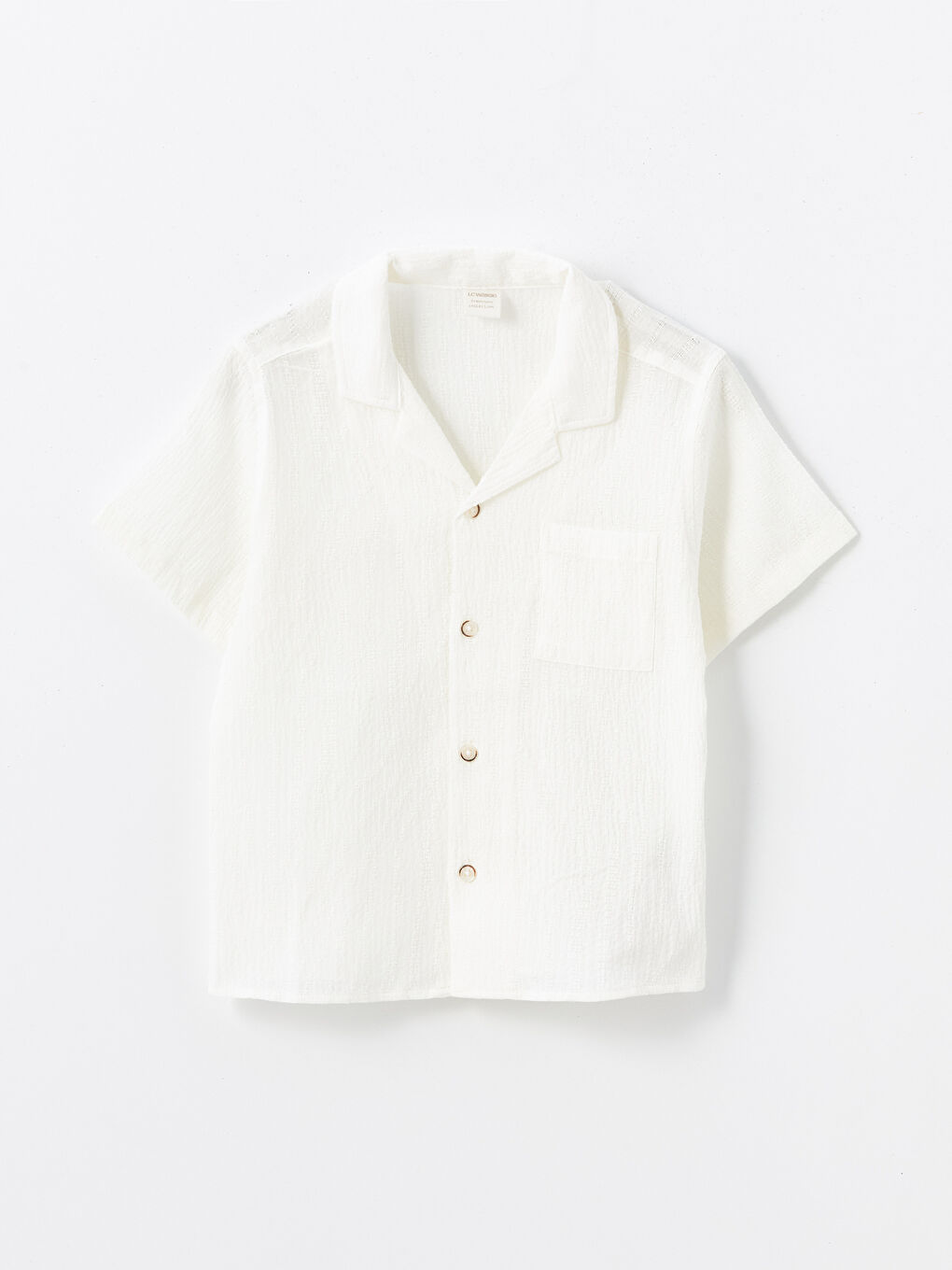 Resort Collar Short Sleeve Basic Baby Boy Shirt -S4GV72Z1-FFB