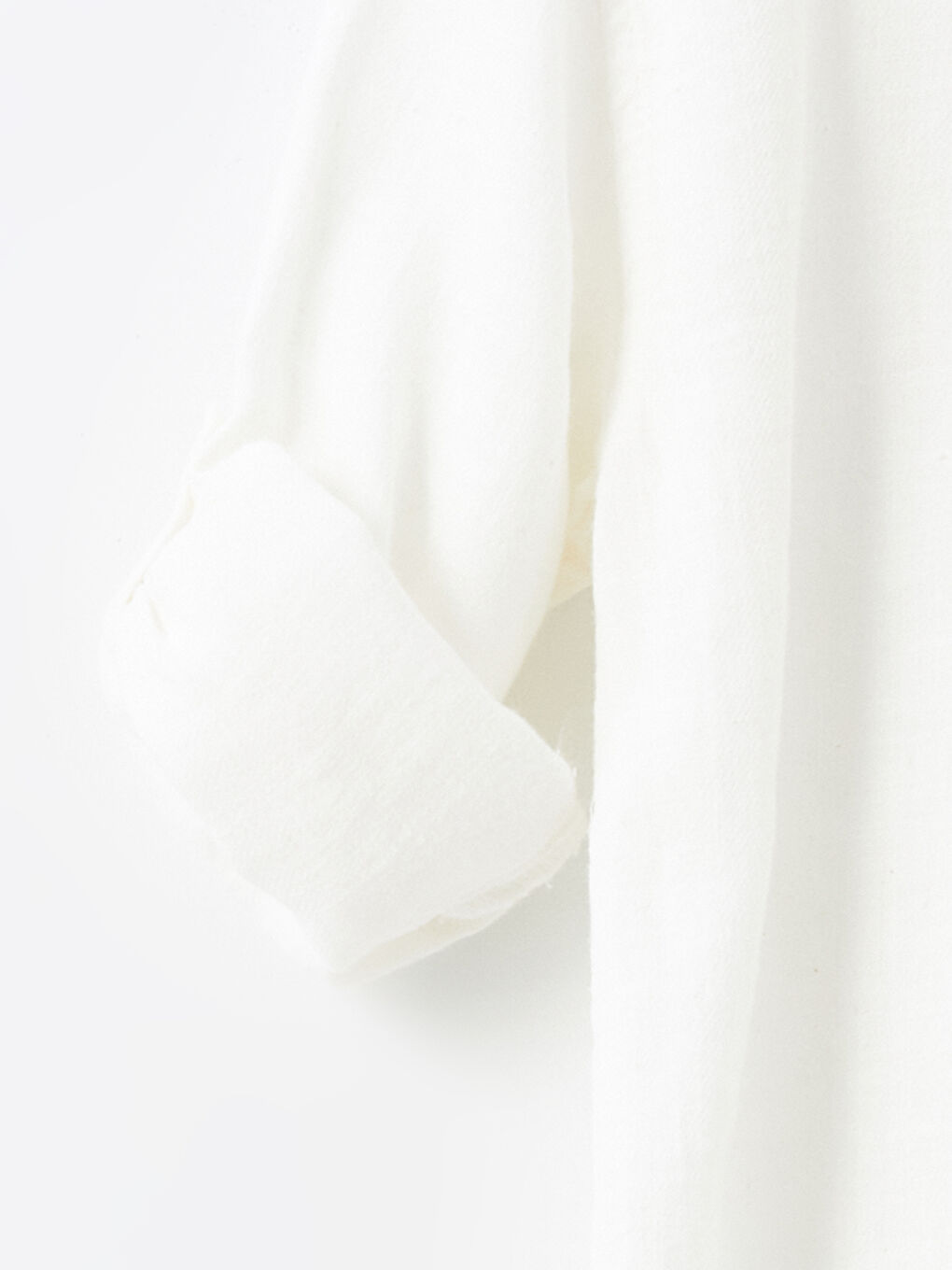 Beyaz Hakim Yaka Uzun Kollu Erkek Bebek Gömlek ve Pantolon 2'li Takım-2