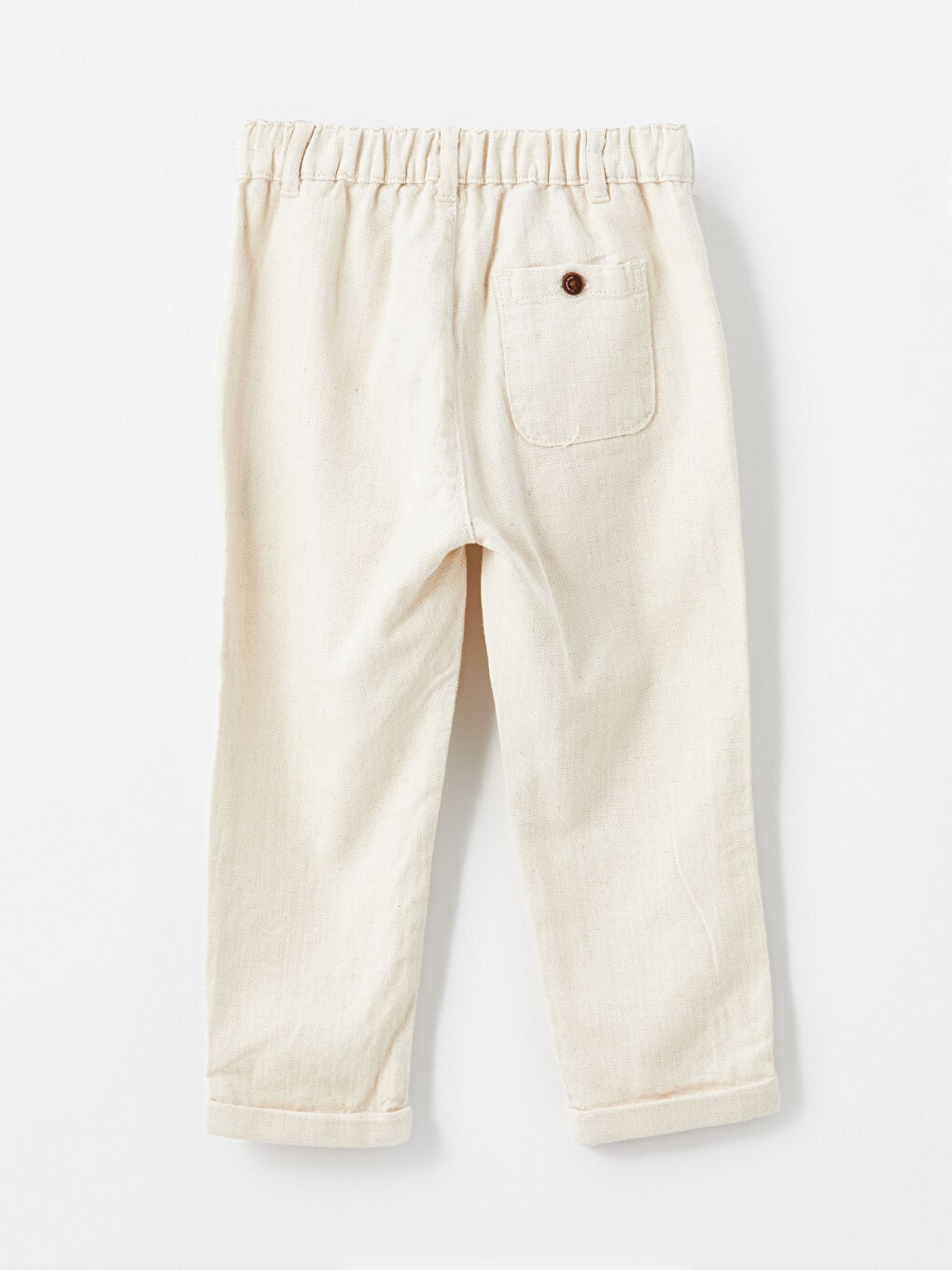 Beyaz Hakim Yaka Uzun Kollu Erkek Bebek Gömlek ve Pantolon 2'li Takım-6