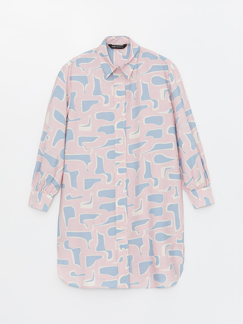 Patterned Women's Shirt Tunic-5