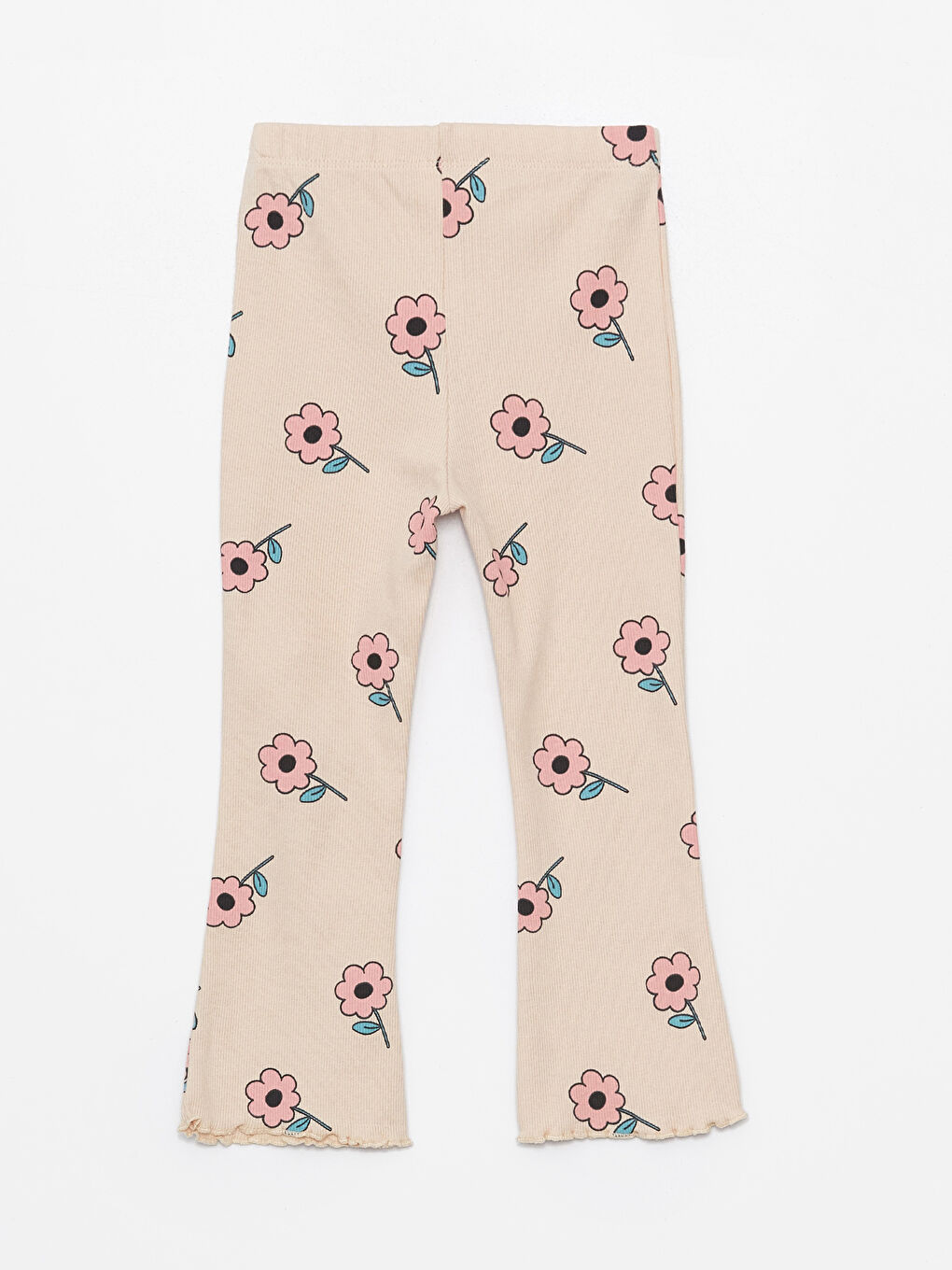 Floral Baby Girl Tights with Elastic Waistband -S4GY59Z1-LQB