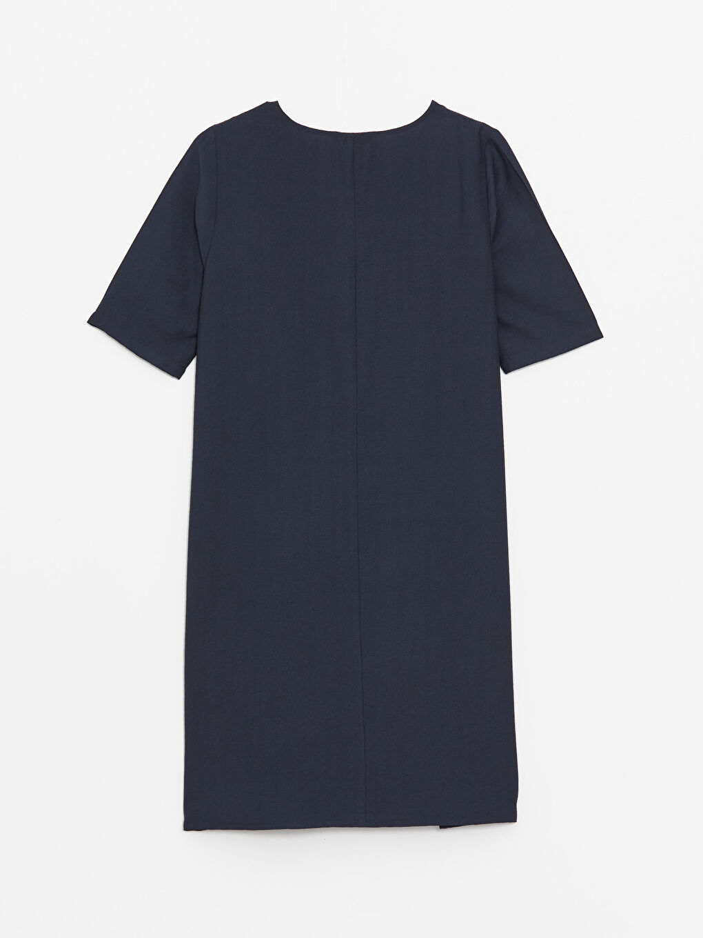 LCW Grace V Neck Plain Short Sleeve Women's Dress -S4GY69Z8-HRC