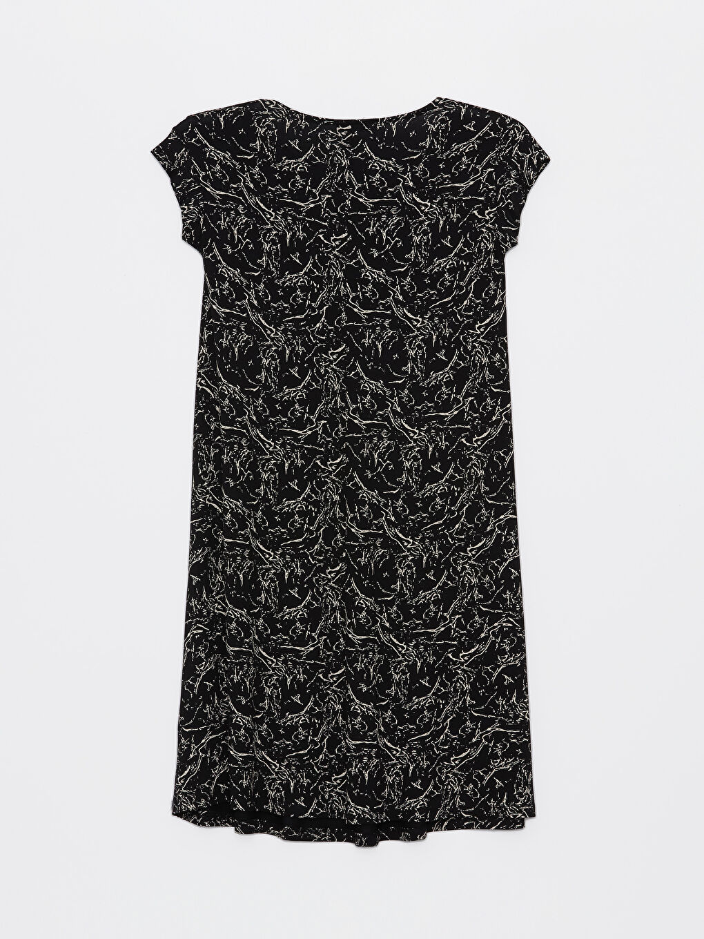 Crew Neck Patterned Short Sleeve Women's Dress -S4GY75Z8-LQJ