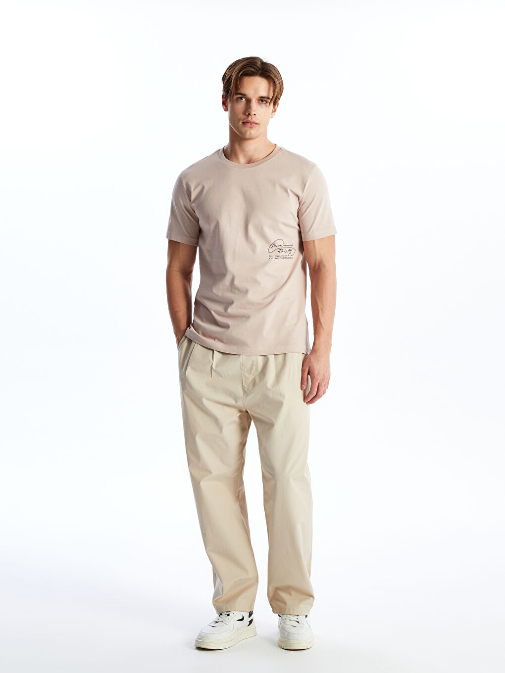 Crew Neck Short Sleeve Printed Men's T-shirt -S4H015Z8-VY3