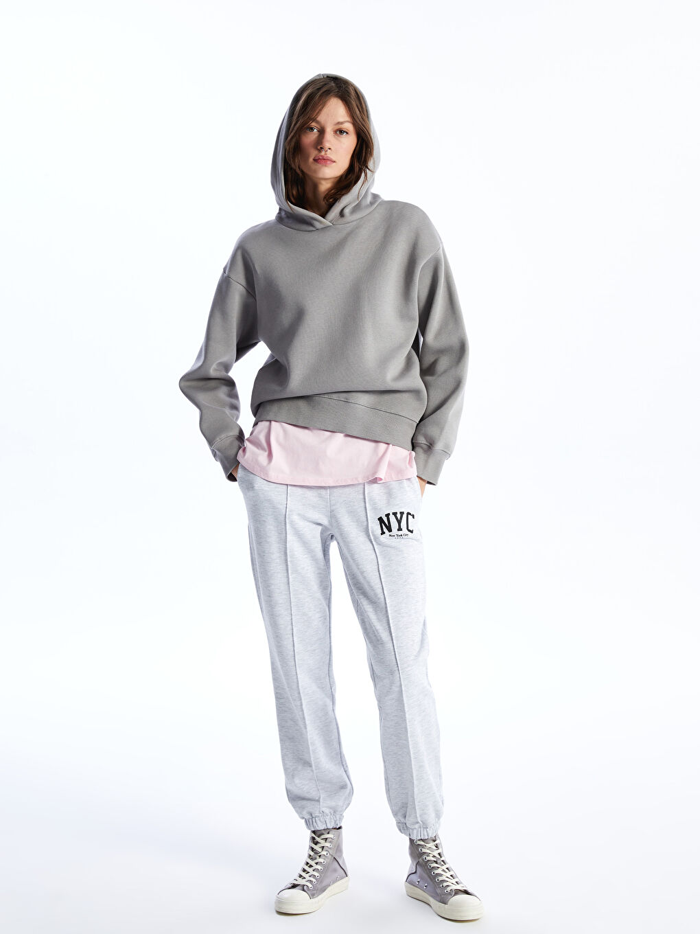 XSIDE Women's Sweatpants with Elastic Waist -S4H237Z8-LAL